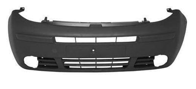 Fits Renault Trafic 2001-2006 Front Bumper Black Textured With Fog Light Hole No Pdc Or Washer Holes - tradevehicleparts.co.uk