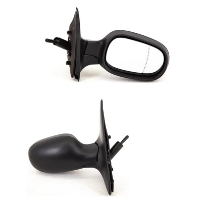 Fits Renault Clio Campus 2005-2009 Door Wing Mirror Manual Black Driver Side - tradevehicleparts.co.uk