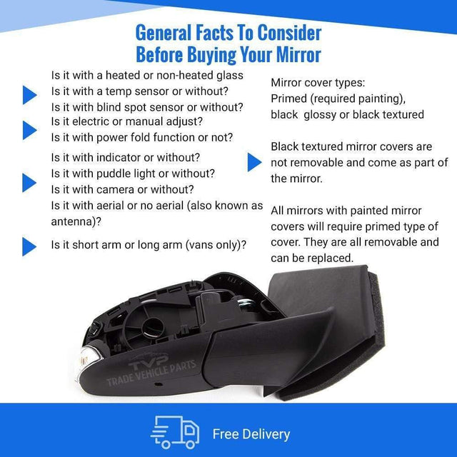 Fits Renault Megane 2008-2013 Door Mirror Heated Electric Primed W/Indicator Right - image 4