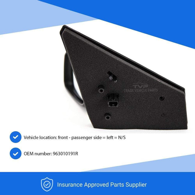 Fits Renault Megane 2008-2013 Door Mirror Electric Primed W/Indicator Power Fold Left - image 3