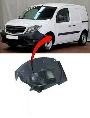 Fits Mercedes Citan 2013-2021 Front Wing Arch Liner Splash Guard Rear Section Left Side - tradevehicleparts.co.uk