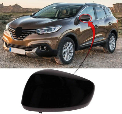 Fits Renault Kadjar 2015-2018 Door Wing Mirror Cover Primed Passenger Side - tradevehicleparts.co.uk