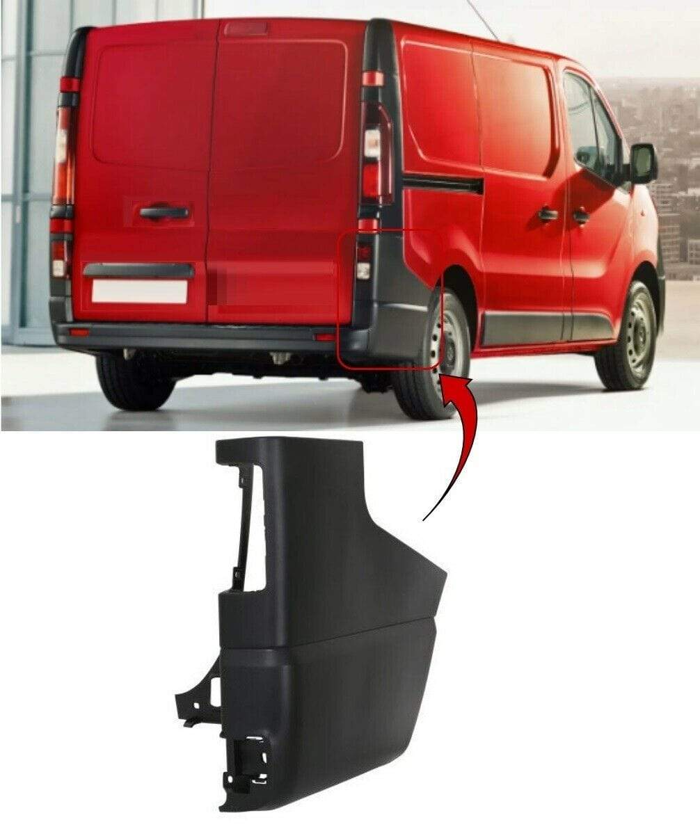 RN4069A Nissan Primastar 2016- Rear Bumper Corner Driver Side