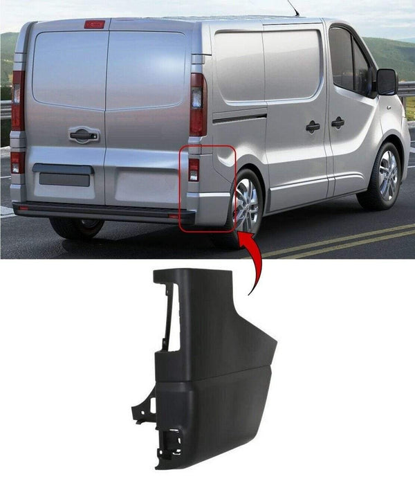 Fits Renault Trafic 2014- Rear Bumper Corner Driver Side