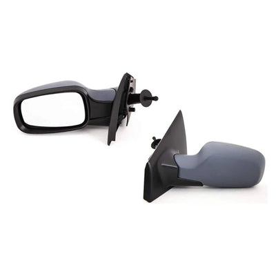Fits Renault Clio 2005-2009 Door Wing Mirror Manual Primed Passenger Side - tradevehicleparts.co.uk