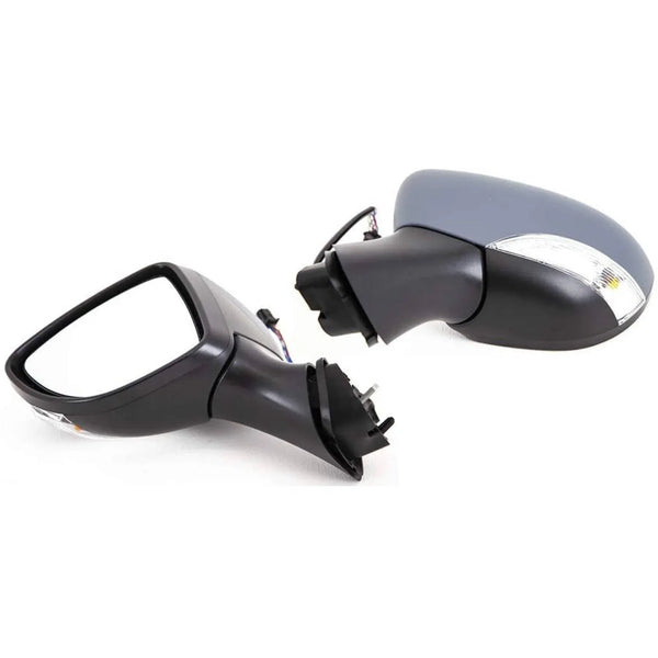 Fits Renault Clio 2013- Door Wing Mirror Electric Heated Primed With Indicator Passenger Side