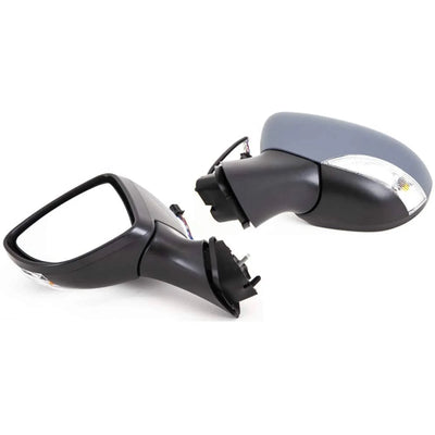 Fits Renault Clio 2013- Door Wing Mirror Electric Heated Primed With Indicator Passenger Side - tradevehicleparts.co.uk