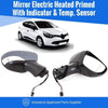 Fits Renault Clio 2013- Door Wing Mirror Electric Heated Temp Sensor Primed Driver Side thumbnail