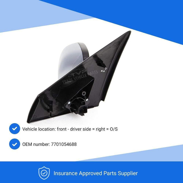 Fits Renault Megane 2003-2009 Door Wing Mirror Heated Electric Primed T/Sensor Driver Side - image 3