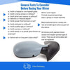 Fits Renault Clio Campus 2006-2009 Door Wing Mirror Manual Primed Driver Side thumbnail