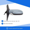Fits Renault Clio Campus 2006-2009 Door Wing Mirror Manual Primed Driver Side thumbnail