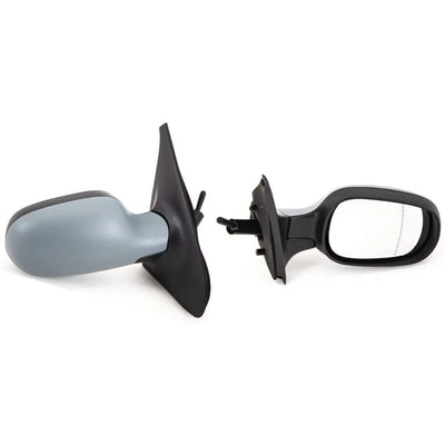Fits Renault Clio Campus 2006-2009 Door Wing Mirror Manual Primed Driver Side - tradevehicleparts.co.uk