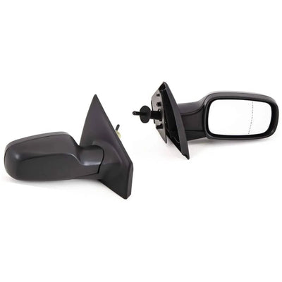 Fits Renault Clio 2005-2009 Door Wing Mirror Manual Textured T. Sensor Driver Side - tradevehicleparts.co.uk
