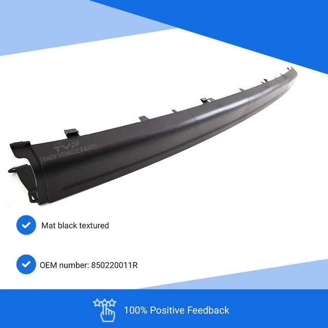 Fits Renault Master 2010- Rear Bumper Mat Black Textured - image 3
