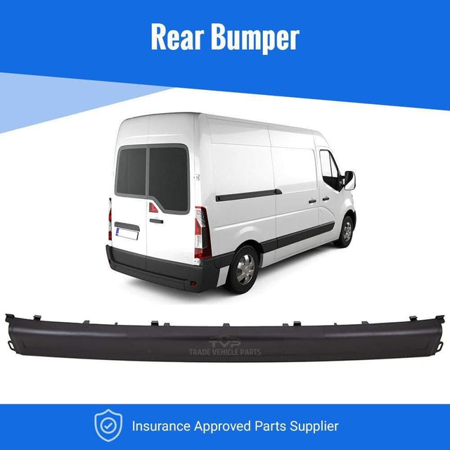 Fits Renault Master 2010- Rear Bumper Mat Black Textured - image 2