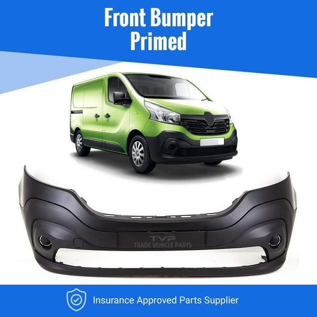 Fits Renault Trafic 2014-2021 Front Bumper Primed - image 2