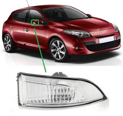 Fits Renault Megane 2008-2016 Door Wing Mirror Indicator Driver Side - tradevehicleparts.co.uk
