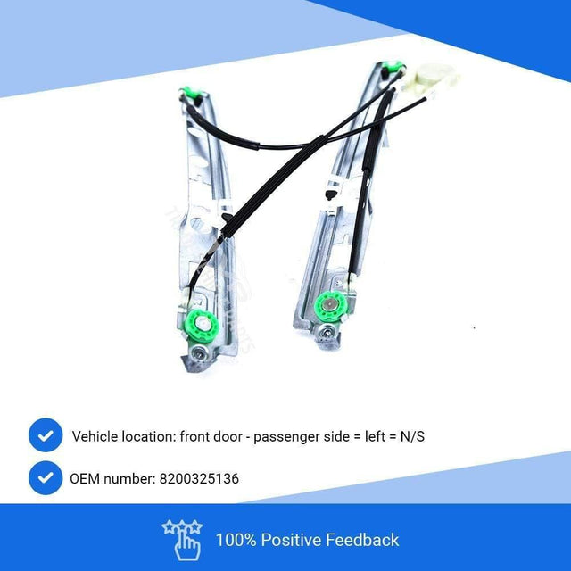 Fits Renault Megane Estate 2003-2008 Front Electric Window Regulator W/O Motor Left - image 3