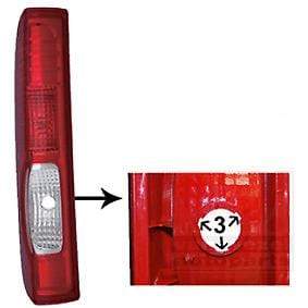 RN8001C Vauxhall Vivaro 2007-2014 Rear Light Lamp Left Side Lh Takes 3 Lug Bulb Holder