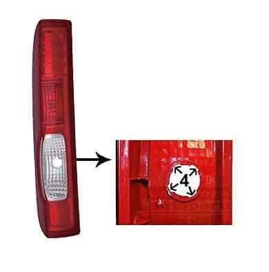 Fits Nissan Primastar 2007-2014 Rear Light Lamp Left N/S Takes 4 Lug Bulb Holder - tradevehicleparts.co.uk