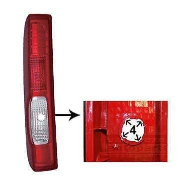 Fits Vauxhall Vivaro 2007-2014 Rear Light Lamp Left Side Lh Takes 4 Lug Bulb Holder - tradevehicleparts.co.uk