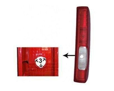 Fits Renault Trafic 2007-2014 Rear Light Lamp Driver Side Takes 3 Lug Bulb Holder - tradevehicleparts.co.uk