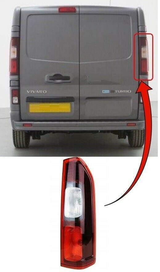 RN8008A Vauxhall Vivaro 2014- Rear Light Lamp Driver Side No Motor