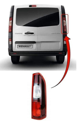 Fits Renault Trafic 2014- Rear Light Lamp Driver Side No Motor - tradevehicleparts.co.uk