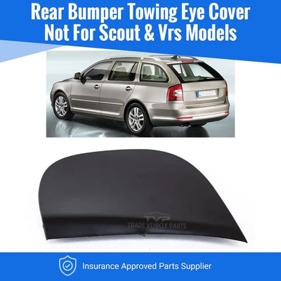 Fits Skoda Octavia 2009-2013 Rear Bumper Towing Eye Cover Estate - tradevehicleparts.co.uk