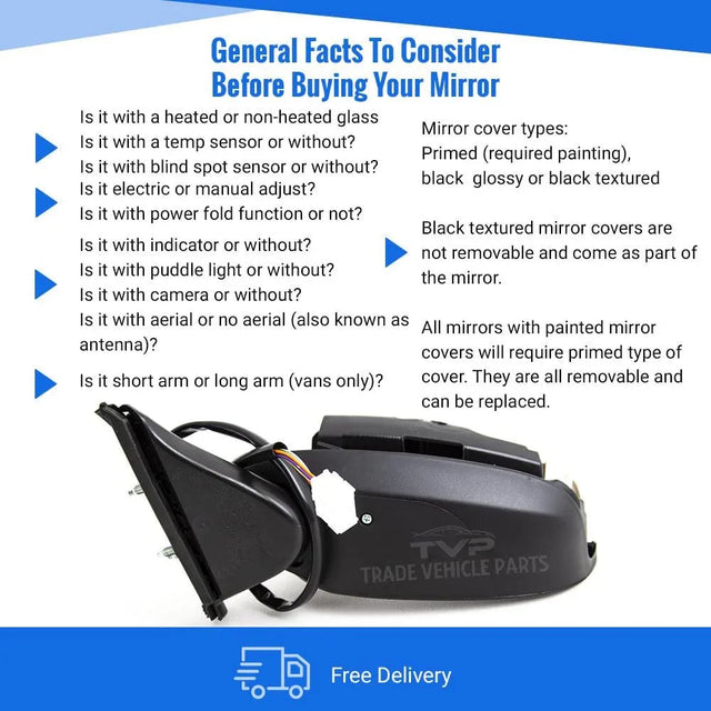 Fits Honda Jazz 2008-2015 Door Mirror Electric Primed Indicator Power Fold Passenger Side - image 4