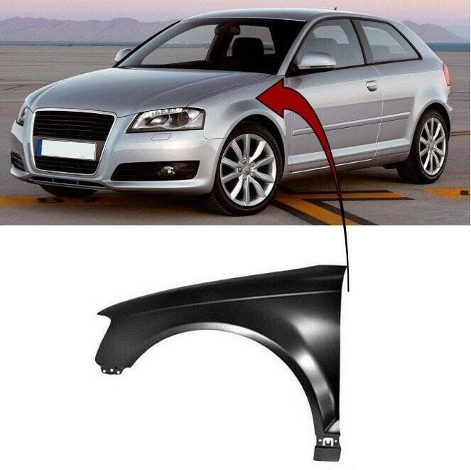 Audi A3 Hatchback 2008-2012, Cabriolet 2008-2013 Front Wing Passenger Side Primed
