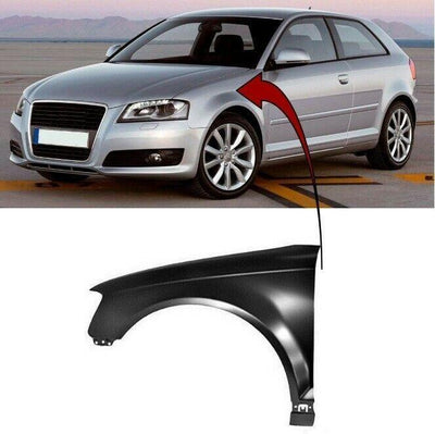 Fits Audi A3 S3 Hatchback 2008-2012, Cabriolet 2008-2013 Front Wing Passenger Side Primed - tradevehicleparts.co.uk