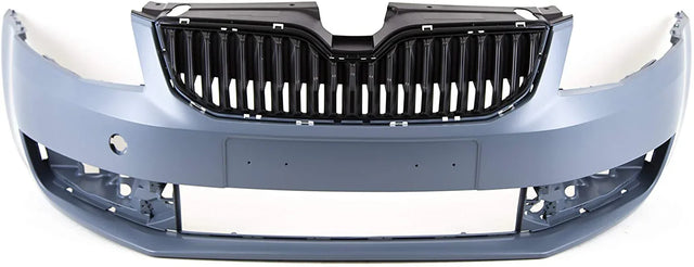 Fits Skoda Octavia 2013-2017 Front Bumper Primed W/O Washer Hole - image 2
