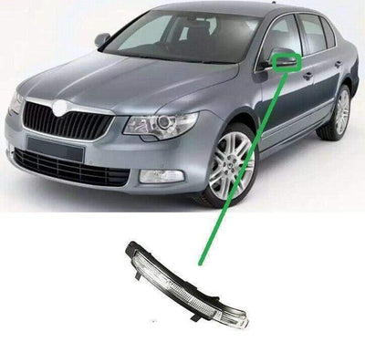 Fits Skoda Superb 2008-2015 Door Wing Mirror Indicator Led Passenger Side - tradevehicleparts.co.uk