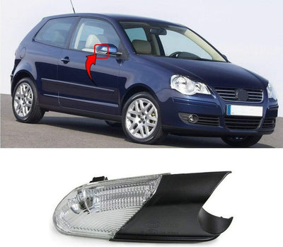 Fits VW Polo 2005-2009 Door Wing Mirror Indicator Driver Side - tradevehicleparts.co.uk