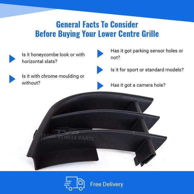 Fits Skoda Fabia 2010-2014 Front Lower Centre Bumper Grille Estate Passenger Side - image 4