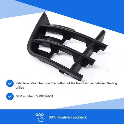 Fits Skoda Roomster 2010-2015 Front Lower Centre Bumper Grille Driver Side - tradevehicleparts.co.uk
