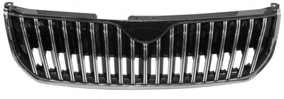 Fits Skoda Superb 2008-2013 Main Centre Front Bumper Grille All Chromed Hatch - tradevehicleparts.co.uk