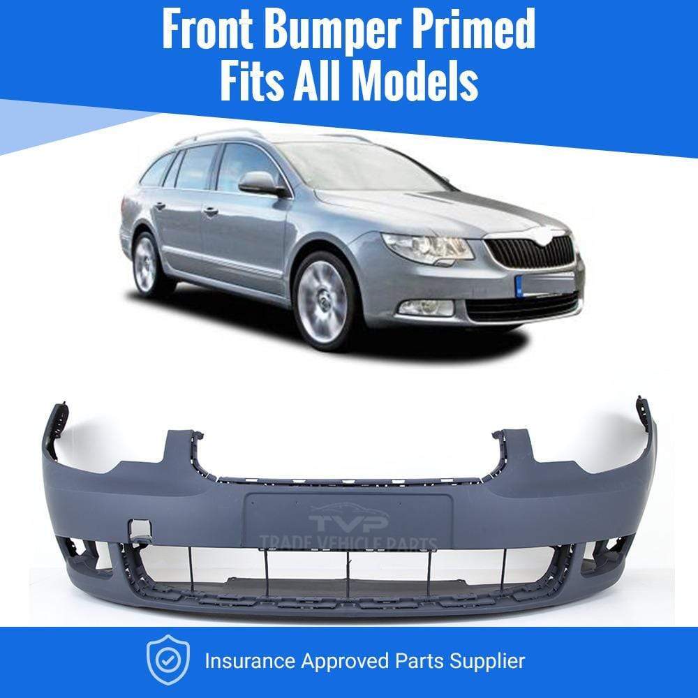 SD1296B Skoda Superb 2010-2013 Front Bumper Primed Estate