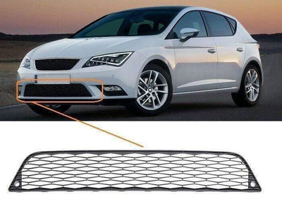 Fits Seat Leon 2013-2017 Front Lower Centre Bumper Grille Standard Models - tradevehicleparts.co.uk