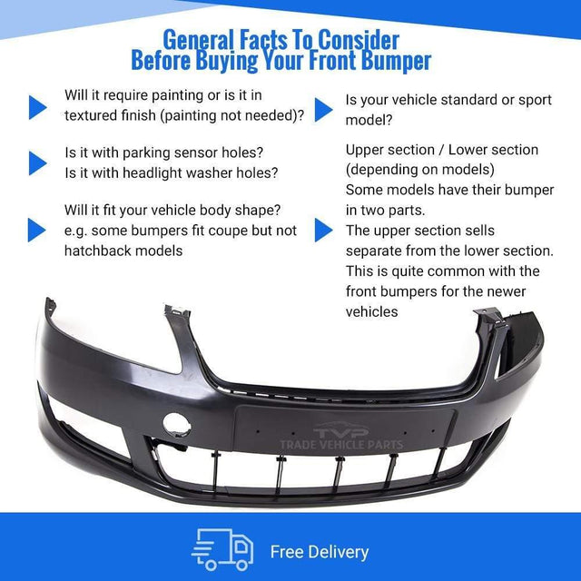 Fits Skoda Fabia 2010-2014 Front Bumper Primed - image 4