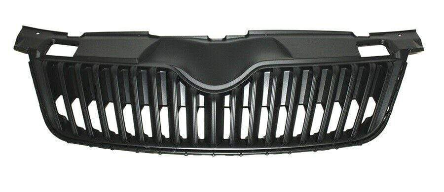 Skoda Fabia 2010-2014 Front Main Centre Grille Mat-Black