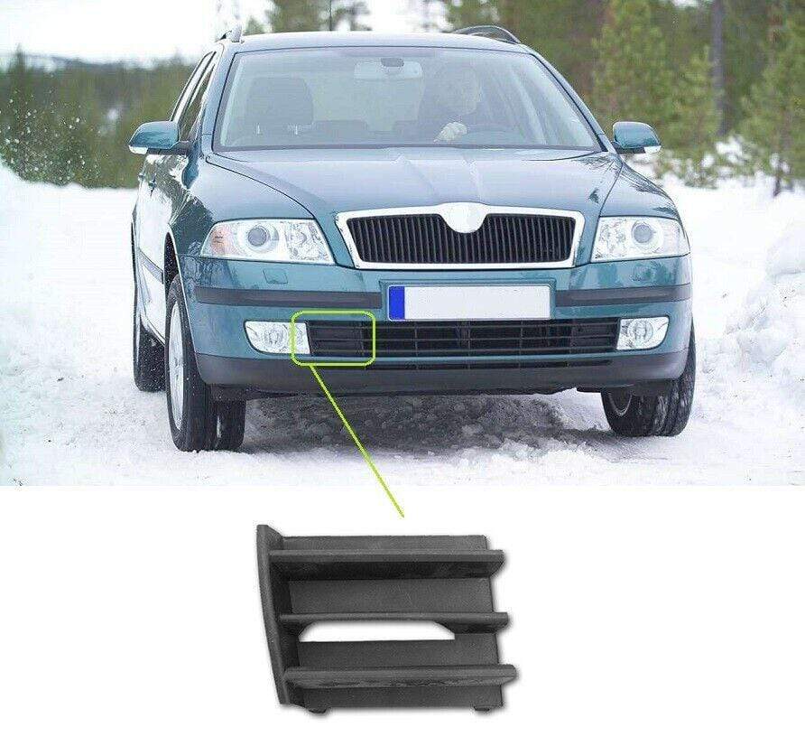 Skoda Octavia 2004-2009 Front Bumper Fog Grille Driver Side