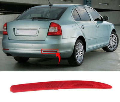 Fits Skoda Octavia 2009-2013 Rear Bumper Reflector Driver Side - tradevehicleparts.co.uk