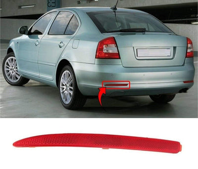 Fits Skoda Octavia 2009-2013 Rear Bumper Reflector Passenger Side - tradevehicleparts.co.uk