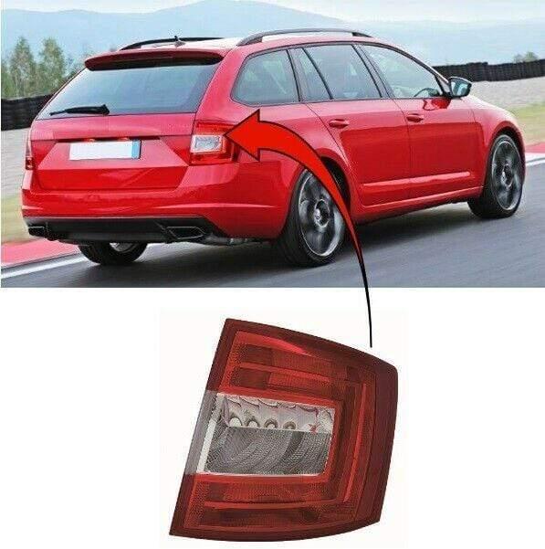 Fits Skoda Octavia Estate 2013-2017 Rear Light Lamp Halogen Driver Side - image 2