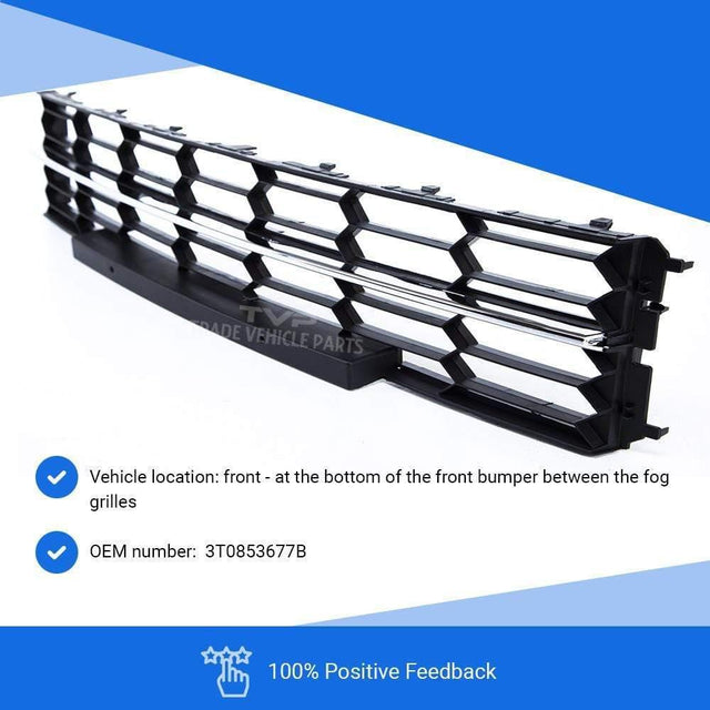 Fits Skoda Superb Facelift 2013-2015 Front Lower Centre Bumper Grille With Chrome Trim Moulding - image 3