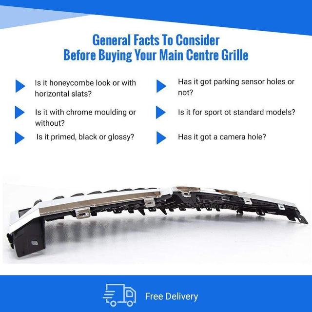 Fits Skoda Superb Facelift 2013-2015 Main Centre Front Bumper Grille - image 2