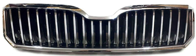 Fits Skoda Superb Facelift 2013-2015 Main Centre Front Bumper Grille All Chromed - tradevehicleparts.co.uk