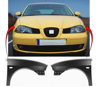 Fits Seat Ibiza 2002-2008 Front Wing Primed Pair Left & Right - tradevehicleparts.co.uk